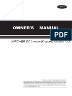 Owner'S Manual: X-POWER DC Inverter (K Series) Outdoor Unit