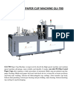 GLI-700 High Speed Paper Cup Machine