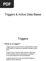 Triggers & Active Data Bases