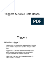 Triggers & Active Data Bases