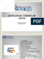 Despliegue Codigo de Etica2013