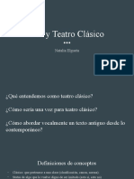 Voz y Teatro Clásico