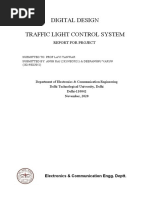 Digital Design Traffic Light Control System: Report For Project