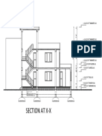 Section at X-X: + LVL 31'-6" Parapet LVL