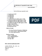 Design and verification of sequential circuits using Verilog HDL