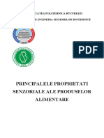 Principalele Proprietati Senzoriale Ale Produselor Alimentare