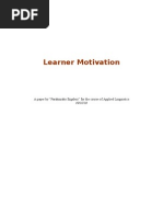 Download Learner Motivation - Applied Linguistics by Ergaleio SN48538247 doc pdf