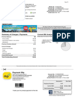 Payment Slip: Summary of Charges / Payments Current Bill Analysis