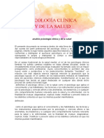 Analisis Psicologia Clinica y de La Salud
