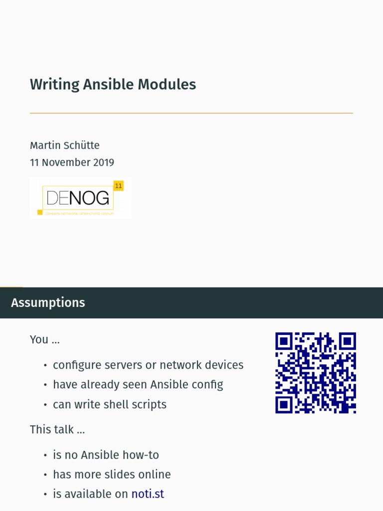 Writing Ansible Modules Guide | PDF | Python (Programming Language ...
