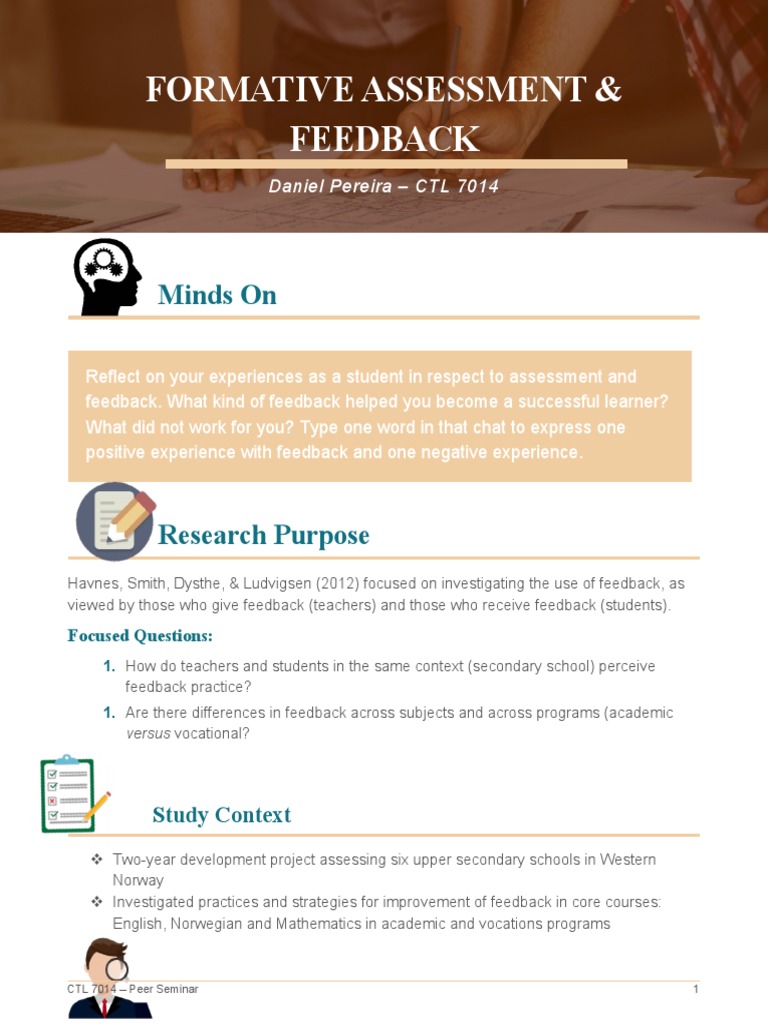 Student Feedback in Secondary Education | PDF | Educational Assessment ...