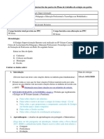 Cronograma (Datas Máximas) para Realização Das Partes Do Plano de Trabalho Do Estágio PDF