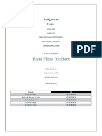 Rana Plaza Incident: Assignment Team I