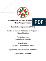 Estudio de Impacto Ambiental de Líneas Eléctricas