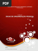 CURSO DE ORGANIZAÇÃO PESSOAL