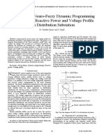 Application of Neuro-Fuzzy Dynamic Programming To Improve The Reactive Power and Voltage Profile of A Distribution Substati