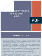 Cloud Security (Ct-555) SPRING 2020 Ms-Is