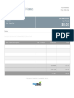 Invoice Template Word Generic
