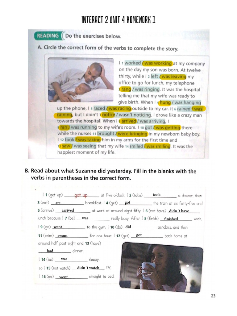 INTERACT 2 Unit 4 Homework Guide | PDF