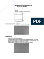 Langkah Menggambar Bentuk Kotak Tabung