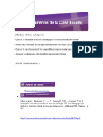 Fundamento de La Clase Escolar Tema 1