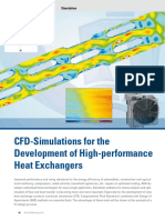 CFD-Simulations For The Development of High-Performance Heat Exchangers