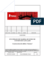 OBR-CONST-Procedimiento de Encofrado de Madera de Muros de Contencion Anclados-Rev001-07092010