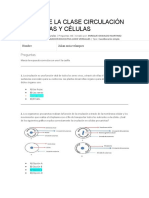 Taller de La Clase Circulación en Plantas y Células Grado 4