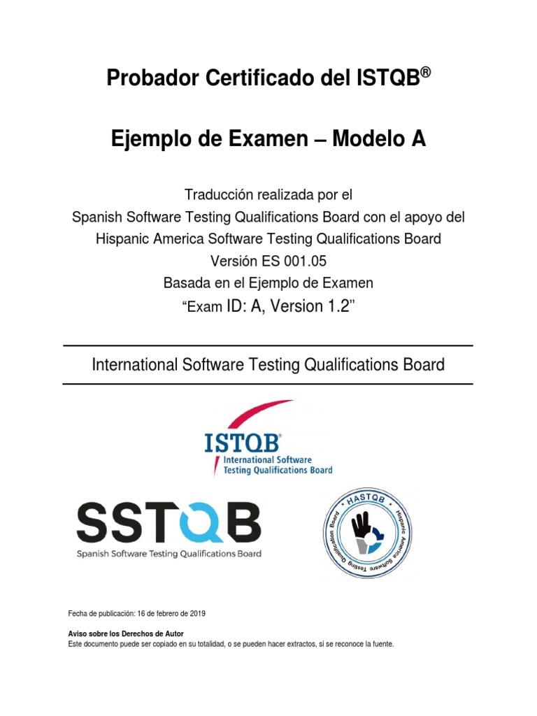 Examen Model A - Curso PDF | PDF | Pruebas de software | Software