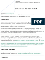 Pharmacotherapy For Stimulant Use Disorders in Adults - UpToDate PDF