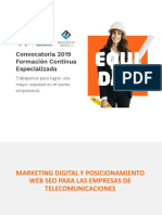 Marketing digital y  para telecomunicaciones