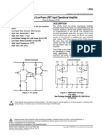 LF444 Quad Low Power JFET Input Operational Amplifier: Features Description