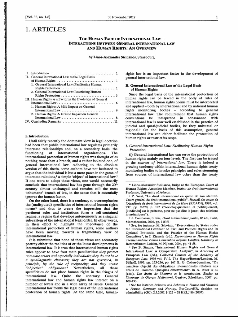 Human Rights and International Law Overview | PDF | International Law ...