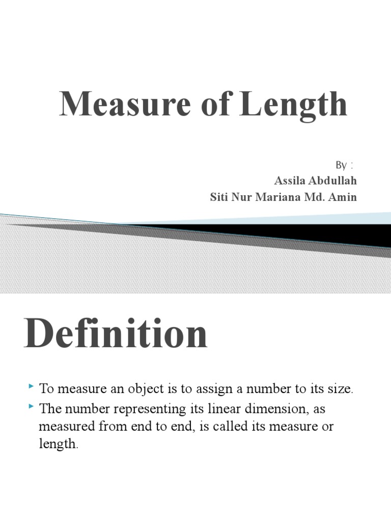 Understanding Length Measurement Basics | PDF