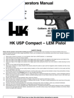 H&K USP Compact-LEM Semi-Automatic Pistol Manual