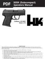 Download HK P2000SK Subcompact Semi-automatic Pistol Manual by Meor Amri SN4854165 doc pdf