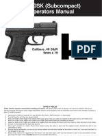 H&K P2000SK (Subcompact) Semi-Automatic Pistol Manual