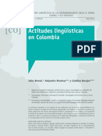 Actitudes Lingusticas en Colombia PDF