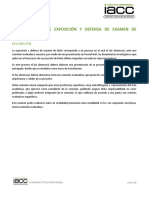 Procedimiento de Exposición y Defensa de Examen PDF