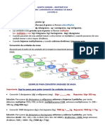 Quinta Semana de Matematica Conversion de Unidades de Masa Leccion 2