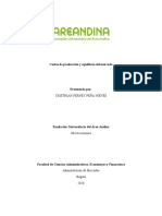 Costos de Producción y Equilibrio Del Mercado