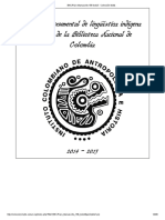Anónimo - 2015 - Raro Manuscrito 158 de La Biblioteca Nacional de Colombia, Diccionario y Gramática