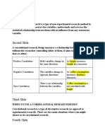 Correlational Foundations