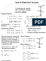 3.1 Free Vibration 3.1.1 Equation of Motion & Its Solution