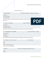 Active and Passive Voice Exercise - 2