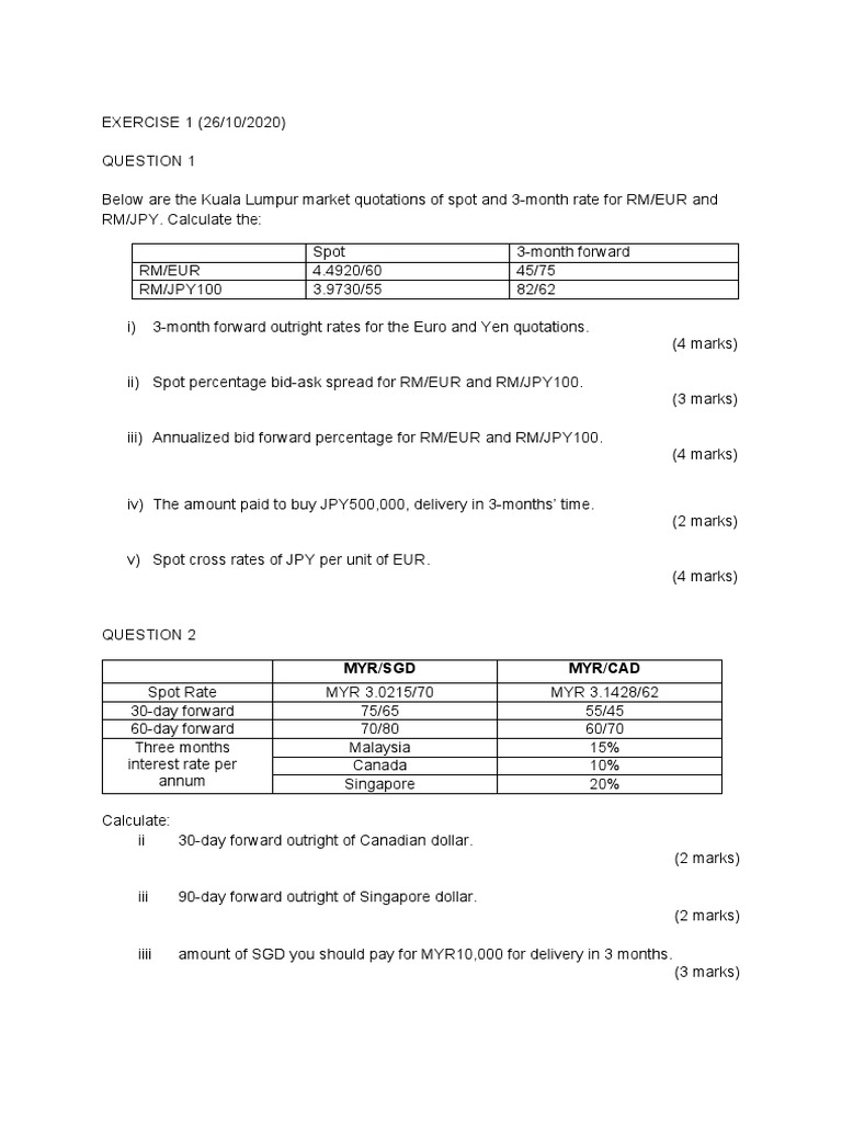 MYR/JPY Currency Calculations | PDF | Dollar | Banking