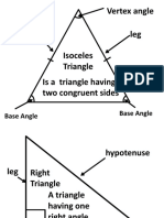 Isoceles Triangle and Right Triangle