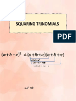 Squaring of Trinomials