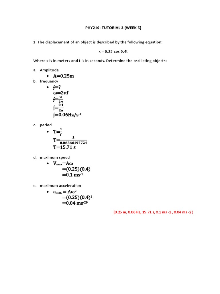 Tutorial 3 Week 5 | PDF