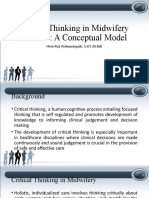 Critical Thinking in Midwifery Practice